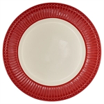 Alice red dinner plate fra GreenGate - Tinashjem